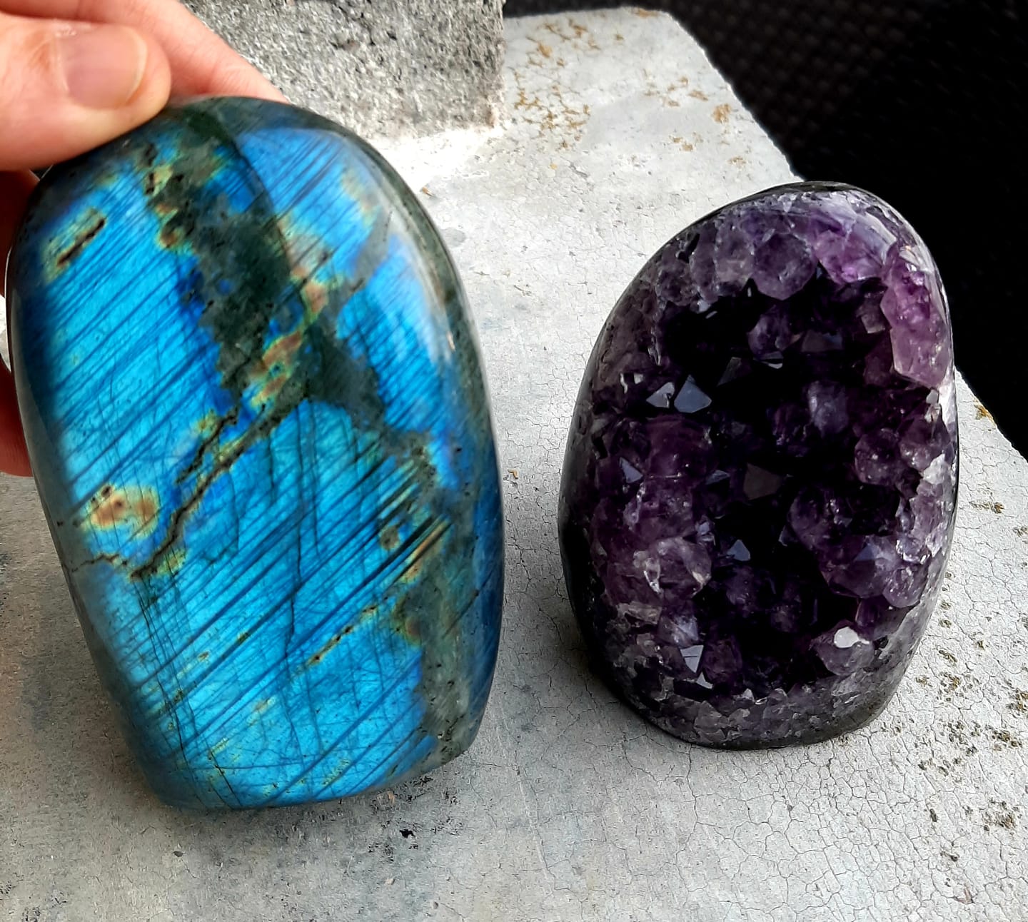 Customer photo review of Labradorite Bleue Flash, Forme libre