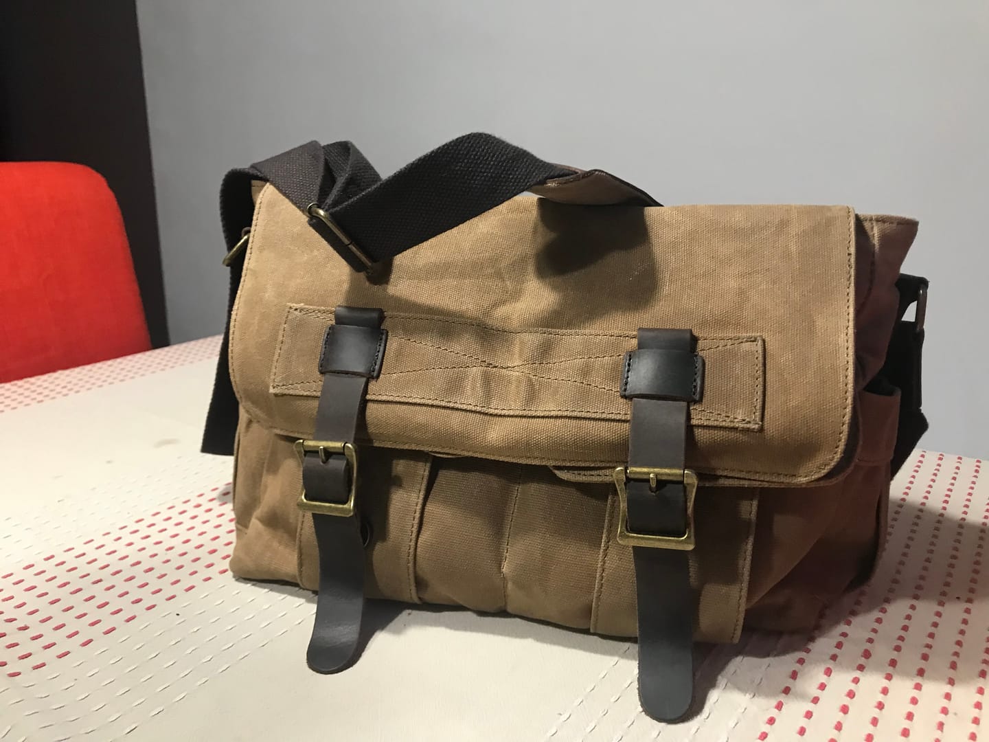 Customer photo review of Sacoche moto vintage | GARRY