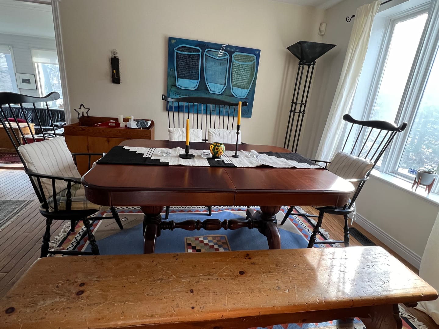 Customer photo review of Terra Table Runner | Natural Wool