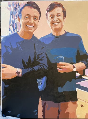 Customer photo review of Custom Paint by Numbers Kit