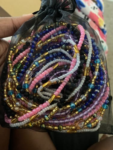 Customer photo review of *New-In* Nairobi African Lux Waist Beads