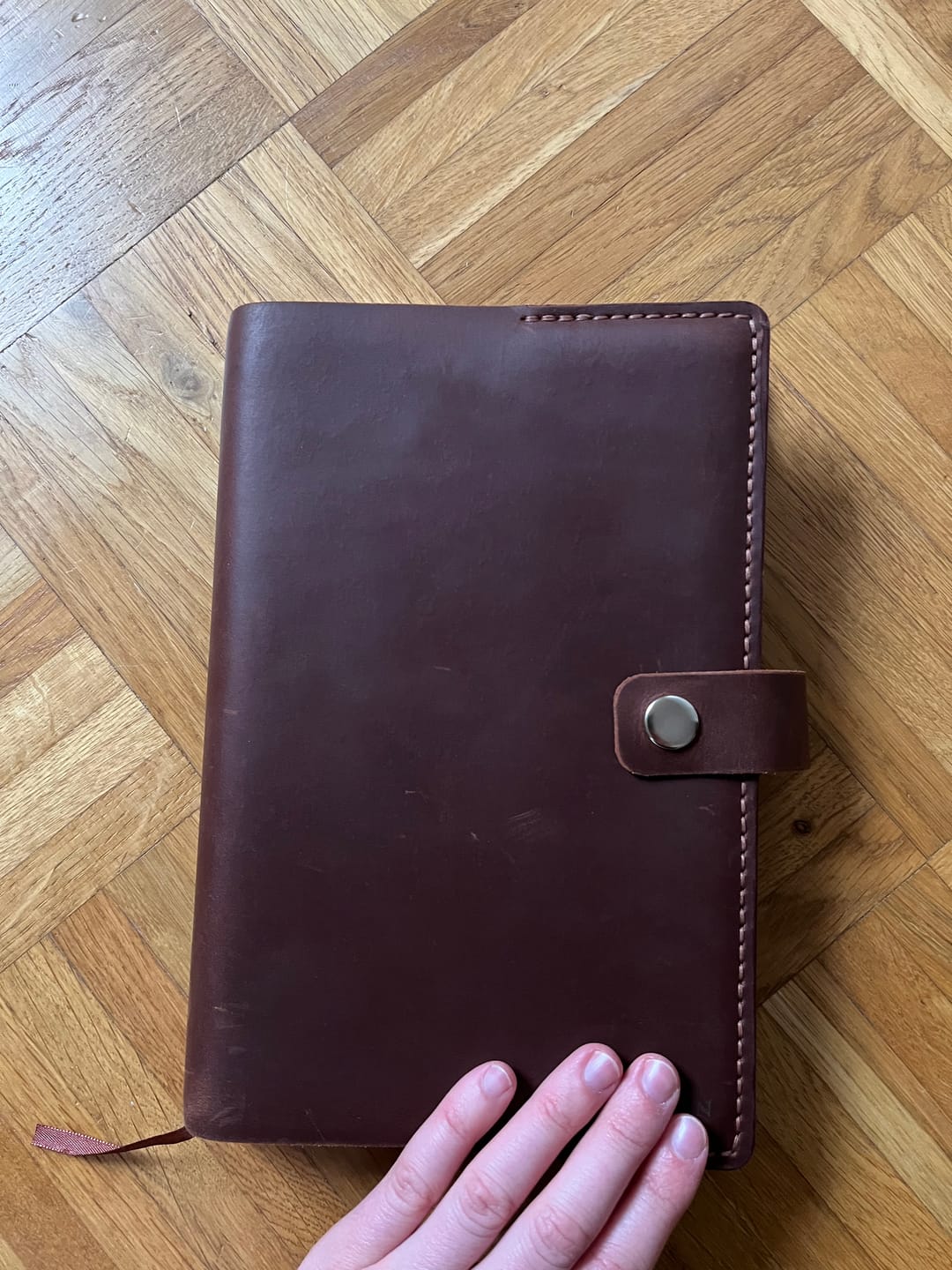 Customer photo review of Bibelhülle "Basic+" · echtes Leder · Individuelle Größen · handmade Bibelhülle nach Maß · optionale Gravur
