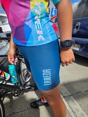 Reseña con foto de un cliente sobre Calza Starlight short W32 Lameda Mujer