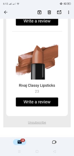 Customer photo review of Rivaj Classy Lipsticks