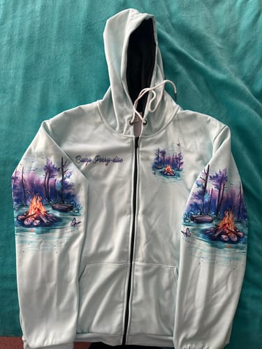 Customer photo review of MAKING MEMORIES ONE CAMPFIRE AT A TIME ALL OVER PRINT - YHDU1711234