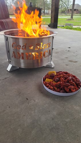 Customer photo review of MYFIRESIDE PIT 24 - BIG GUY