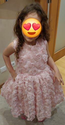 Customer photo review of Fashionable Baby Girl Birthday Tutu Dress Flower Girl Princess Dress