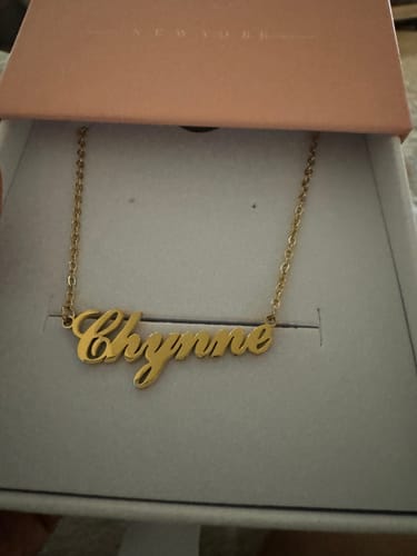 Customer photo review of Personalized Name Necklace