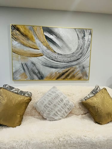 Customer photo review of 'Prosperous Elegance' Painting with Gold Frame (60"W x 40"H)