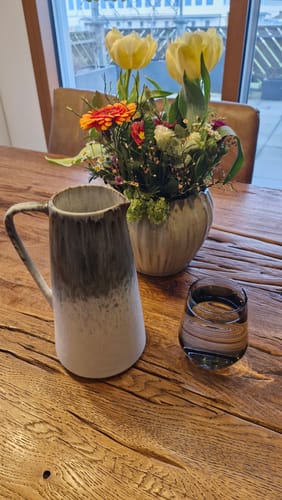 Customer photo review of Anoitecer - Krug 1.5 l grau-weiss gesprenkelt