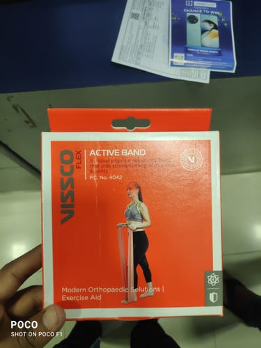 Customer photo review of Active Band | Physical Resistance Band for Exercise, Workouts, Gym, Stretching, Yoga | Muscles & Joints Strengthener