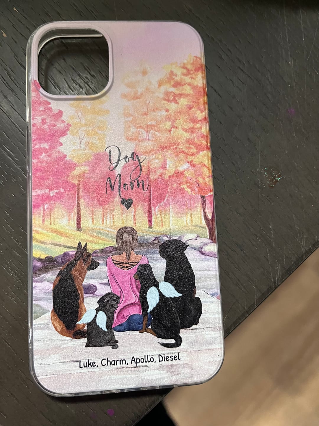 Customer photo review of Together with my pet - Personalized phone case