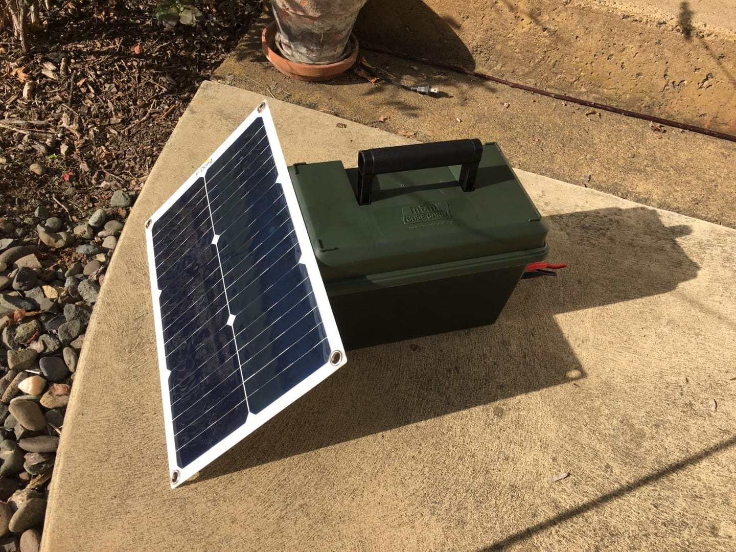 Customer photo review of SunBoost Pro™ Ultimate Portable Solar Power for On-the-Go Charging!
