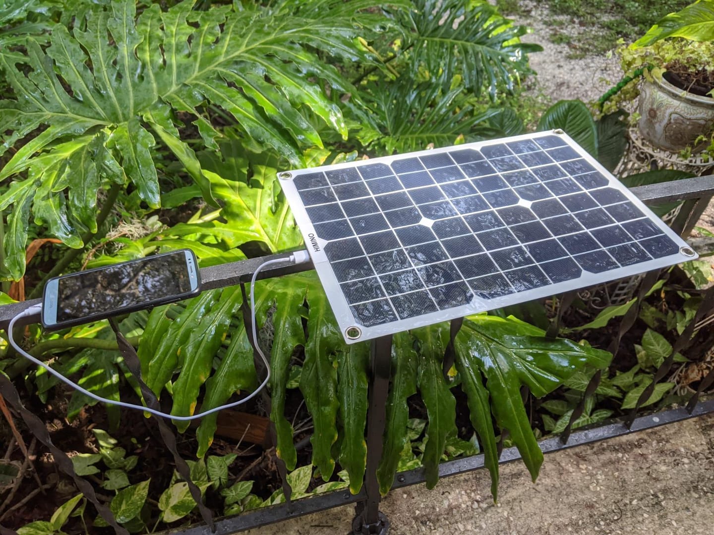 Customer photo review of SunBoost Pro™ Ultimate Portable Solar Power for On-the-Go Charging!