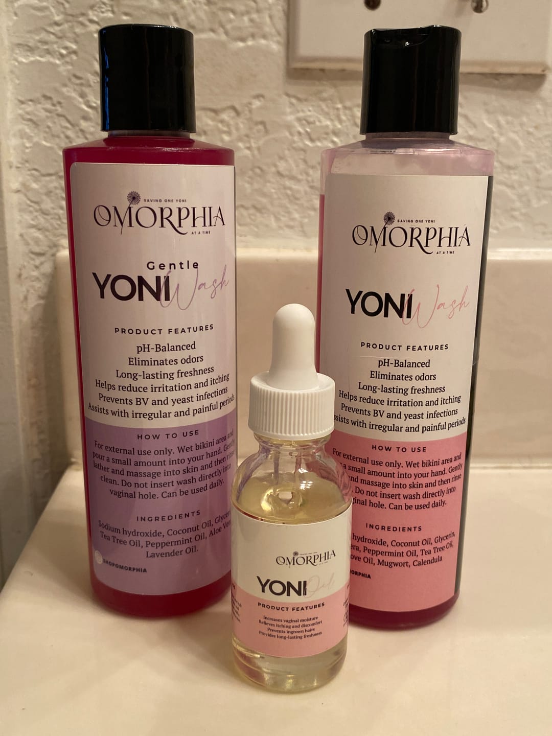 Customer photo review of Gentle Wash + Yoni Oil