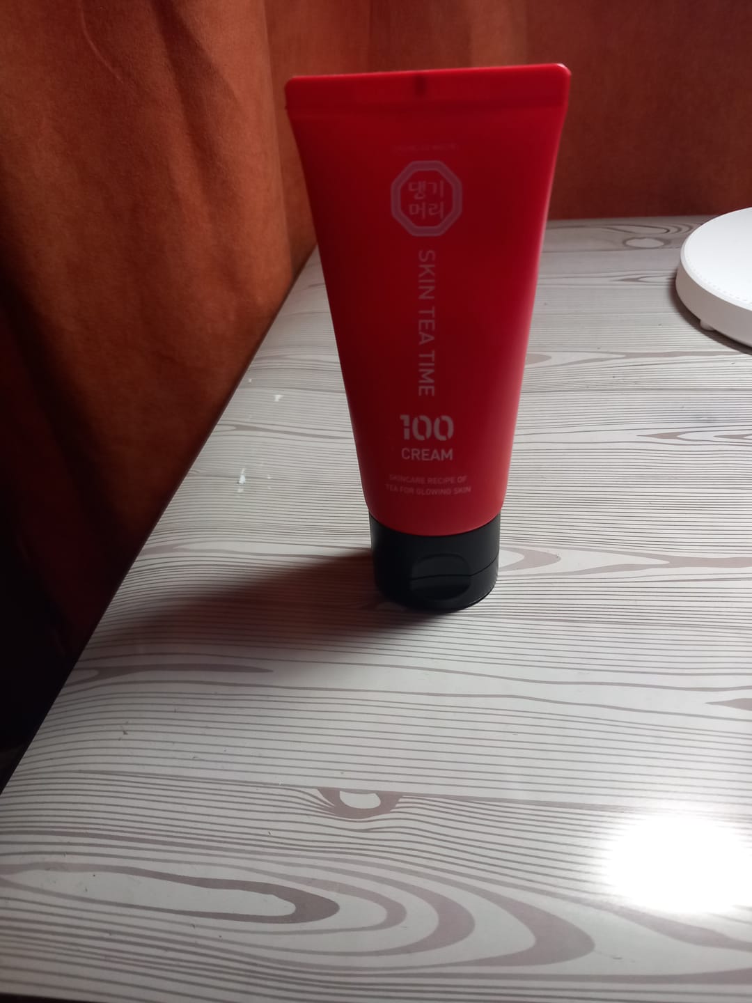 Customer photo review of Хидратиращ крем Шизандра против бръчки с фитоестрогени Doori Skin Tea Time 100 Cream