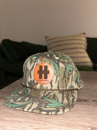 Customer photo review of Custom Leather Patch Goat Rope Hats