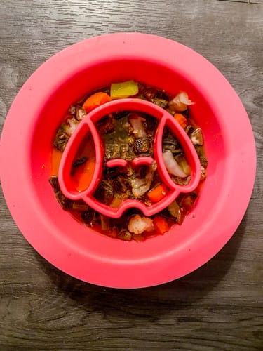 Customer photo review of Slow Feeder - Lick Pad Combo