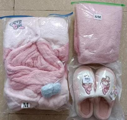 Customer photo review of Cartoon bunny pajamas S027