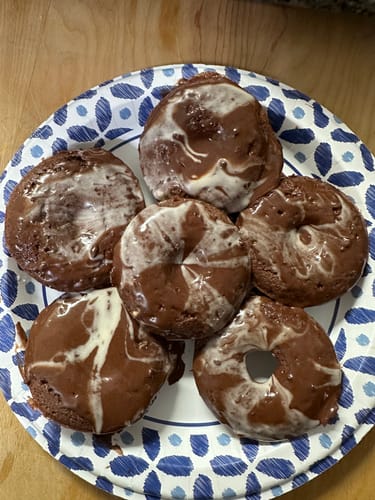 Customer photo review of Double Chocolate Protein Donut Mix