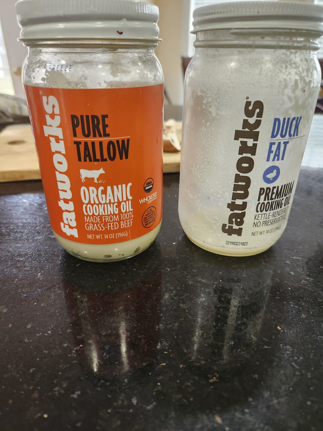 Customer photo review of Cage Free Duck Fat (14 oz)