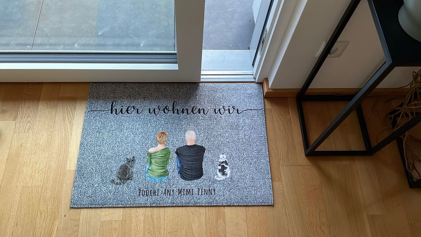 Customer photo review of Pärchen - Individuelle Fußmatte
