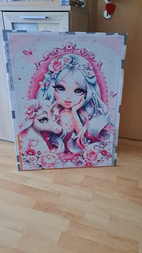 Customer photo review of 5D Diamond Painting Prinzessin mit Einhorn