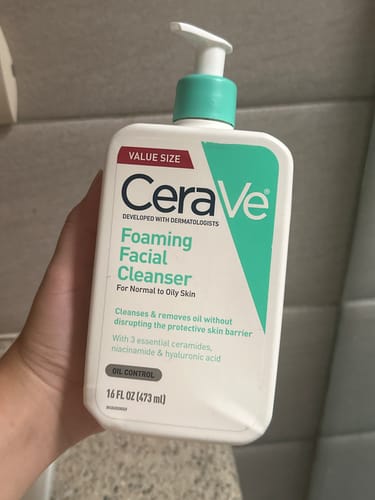 Customer photo review of Foaming Facial Cleanser