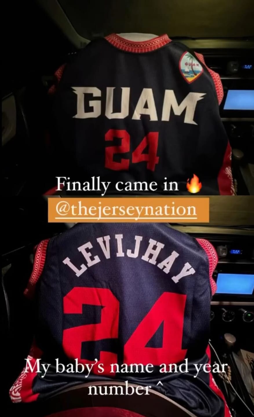 Customer photo review of Guam Custom Basketball Jersey