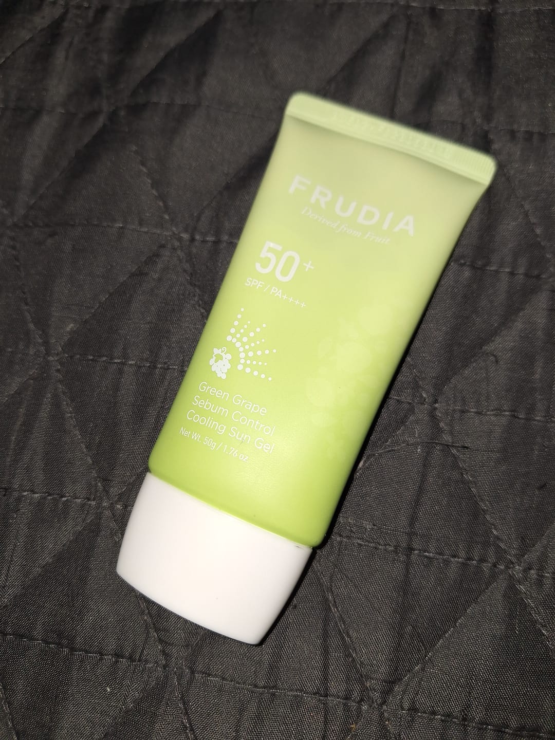 Customer photo review of Frudia Green Grape Sebum Control Sun Gel SPF50+/ PA++++