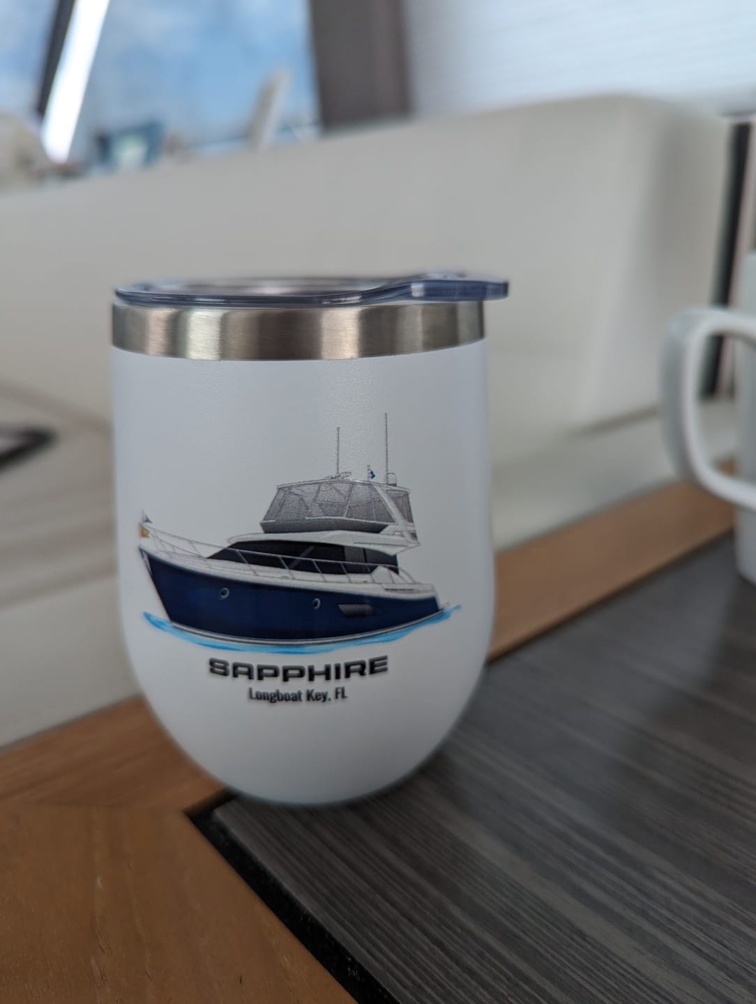 Customer photo review of Custom Wine Tumblers