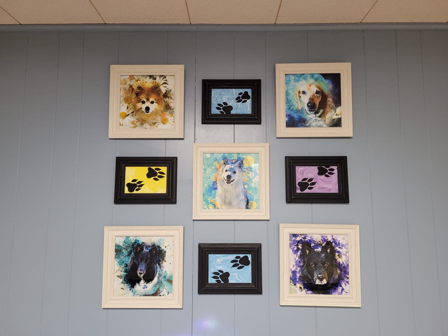 Customer photo review of Watercolor Pet Art - Pet Galaxy (PG)
