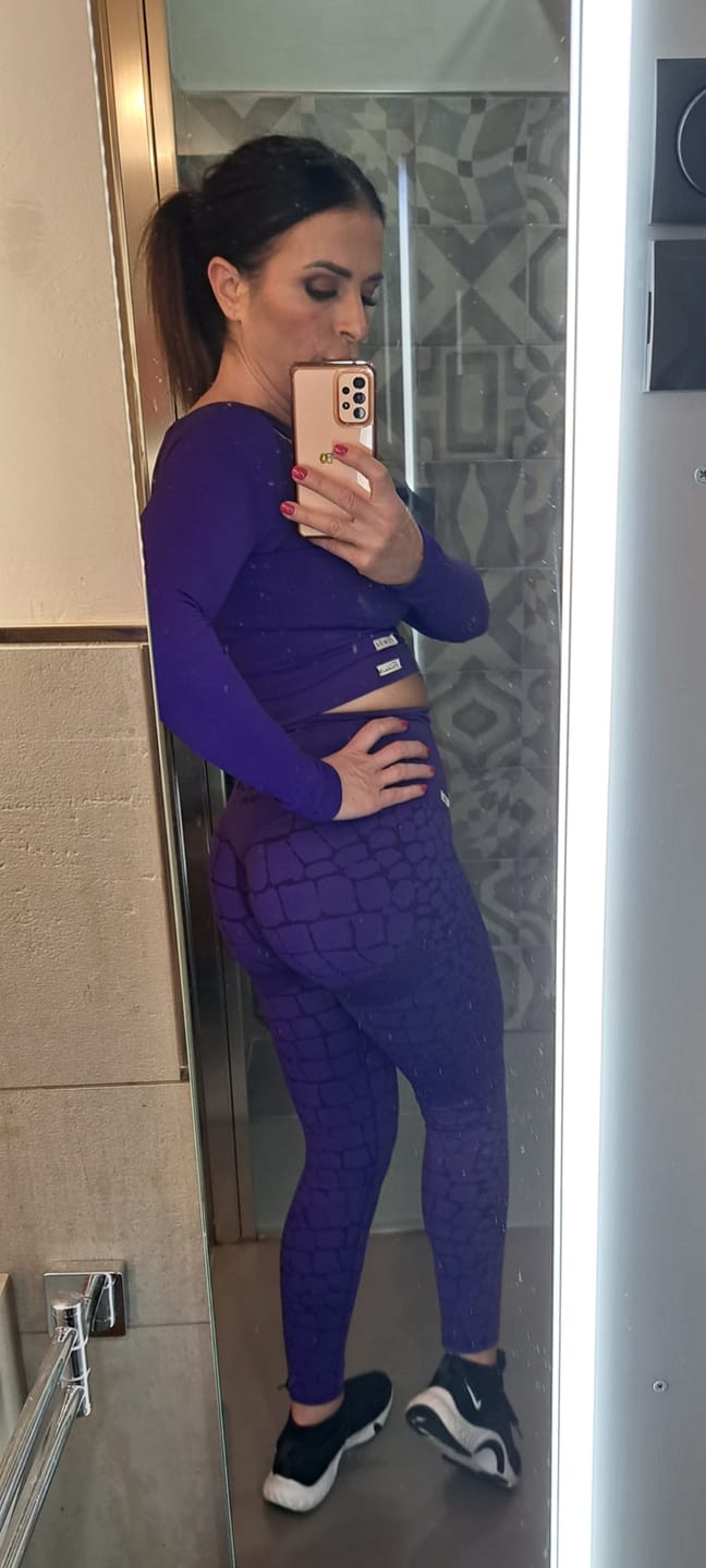 Customer photo review of Leggings All-up Cocco Viola