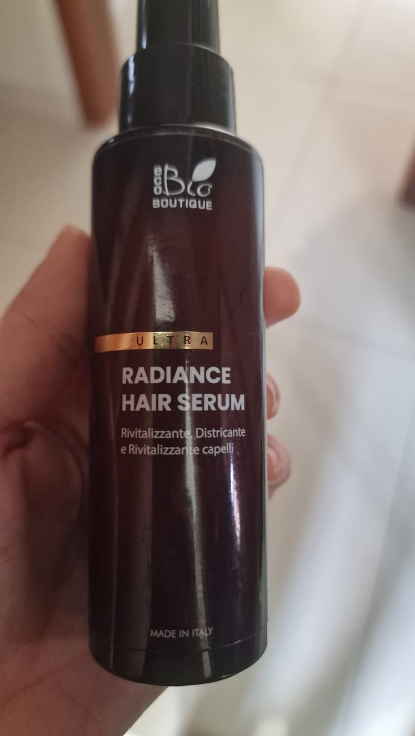 Customer photo review of Radiance Hair Serum