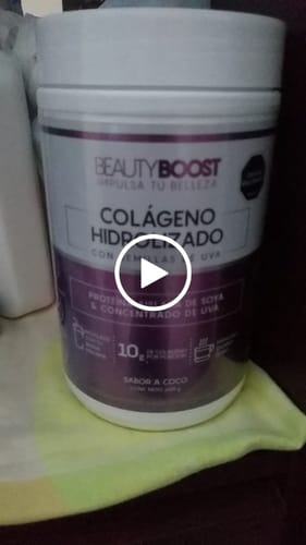 Customer video review of COLÁGENO HIDROLIZADO CON VITAMINA C, D3, BIOTINA Y SEMILLAS DE UVA