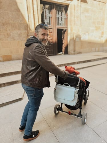 Customer photo review of Bolso Maternal MIREM By Nenina & Co Dusty Blue + Cambiador de Regalo