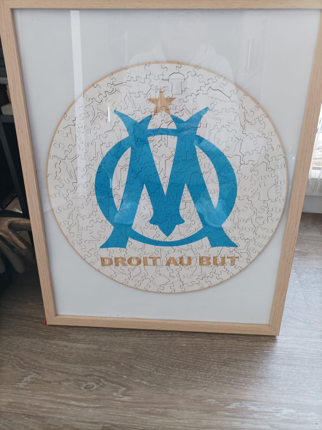 Customer photo review of Logo Olympique de Marseille® - Puzzle Officiel en Bois