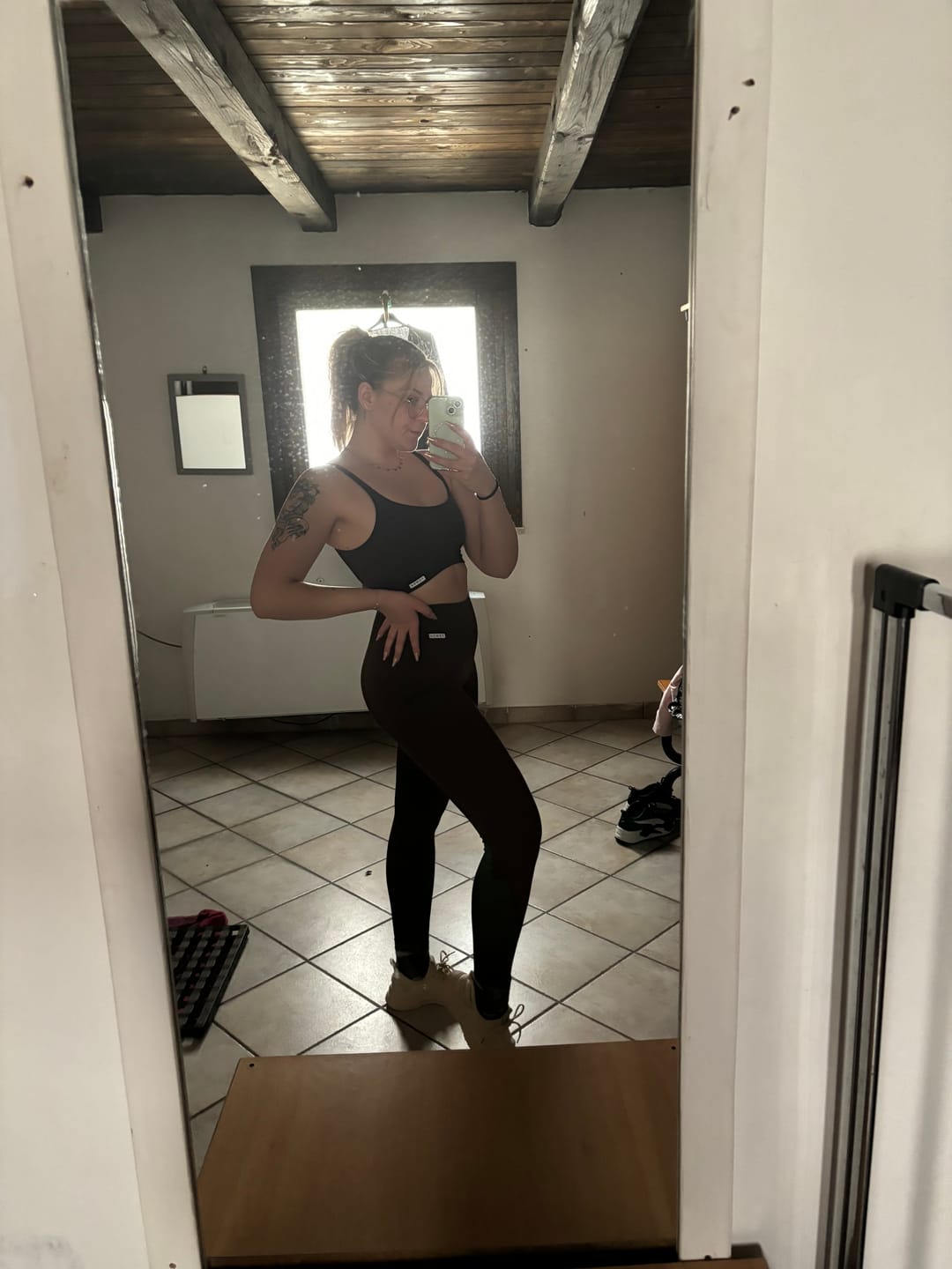 Customer photo review of Leggings Confidence Cioccolato