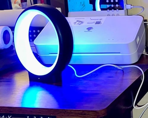 Customer photo review of Infinity Lamp