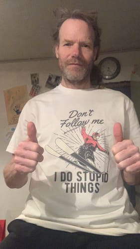 Customer photo review of Don't Follow me  - Unisex Relaxed T- Shirt