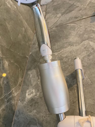 Customer photo review of The Gaia Shower Filter