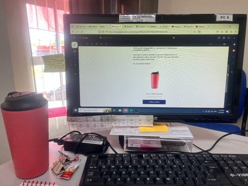 Customer photo review of Sense Coffee Cup Large