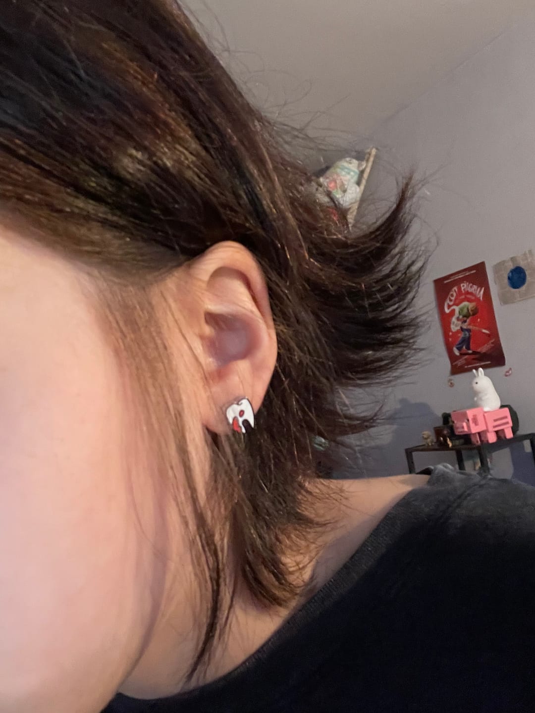 Customer photo review of Teeth Earrings