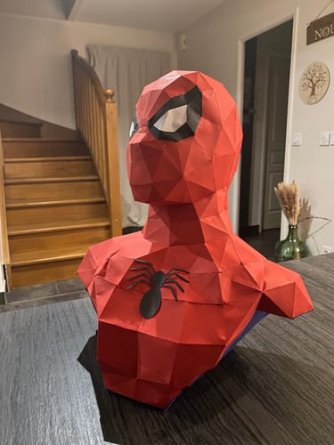 Customer photo review of Patrons Buste Spiderman (pdf)