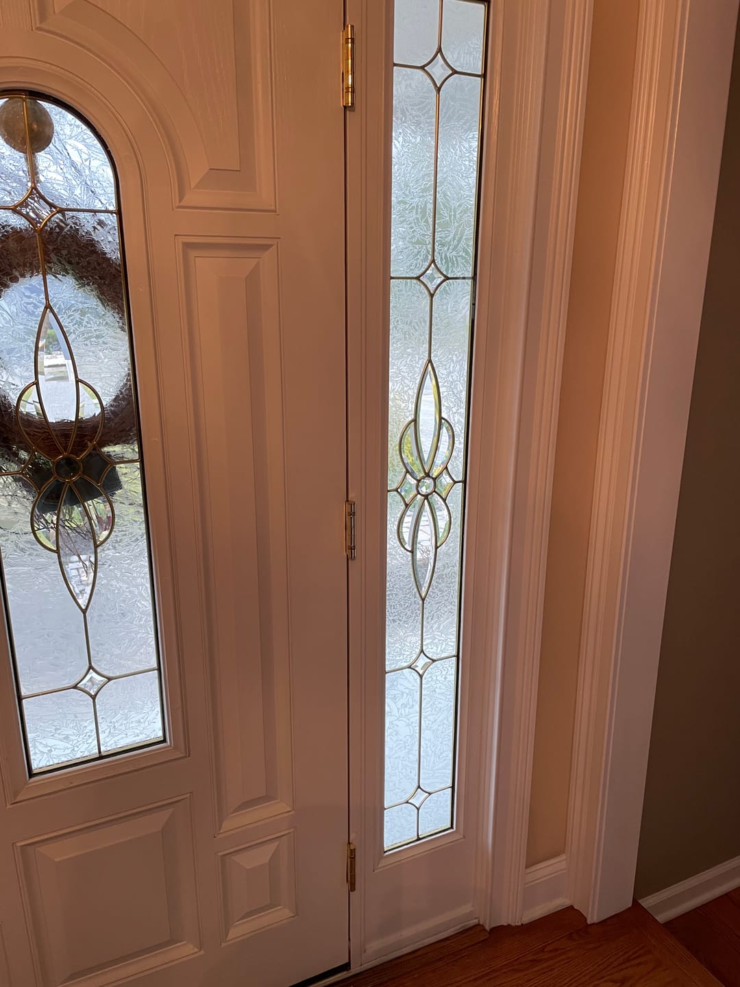 Customer photo review of Polished Brass Commercial Ball Bearing Hinge (4" x 4", single hinge)