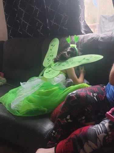Customer photo review of Glowing Light-Up Princess Dress