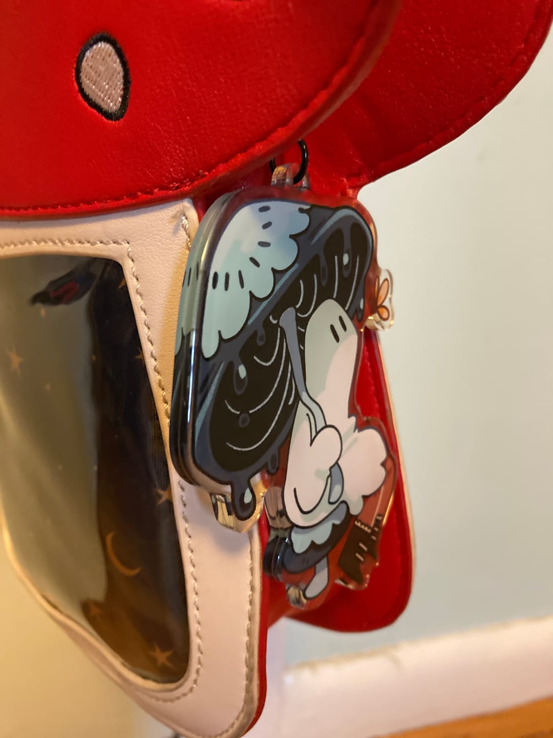 Customer photo review of Mushroom Ghost Keychains