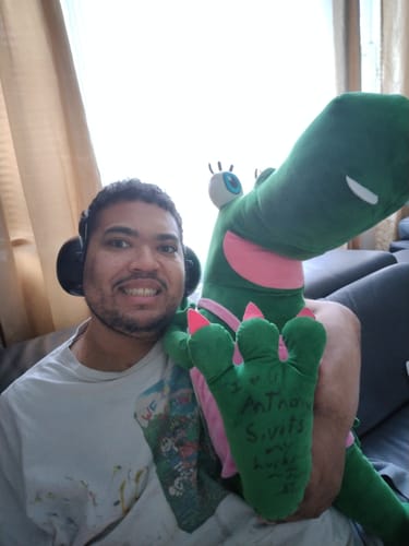 Customer photo review of Turn Drawings into Plushies