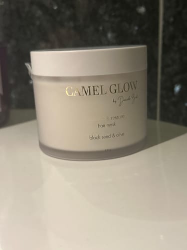 Customer photo review of Nourish & Restore Hair Mask