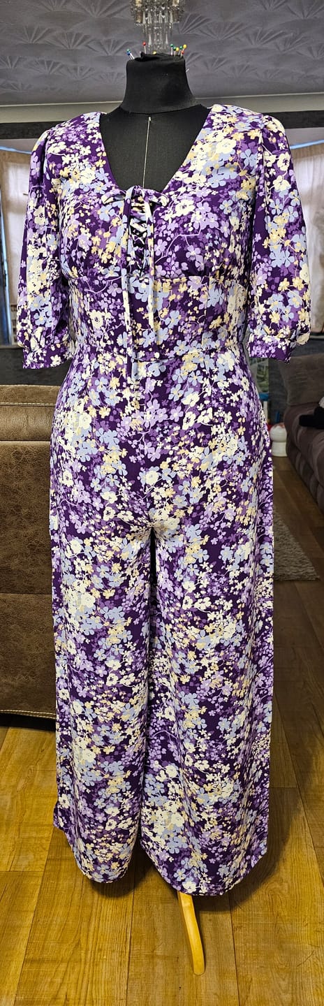 Customer photo review of Blossoming Flowers Polyester Crepe Fabric